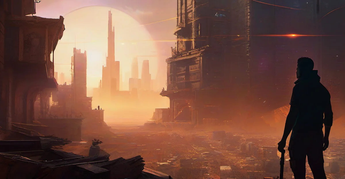 회귀자, 2042 게임 속으로! SF 판타지 단편 소설: 멸망한 세계를 구원할 마지막 기회