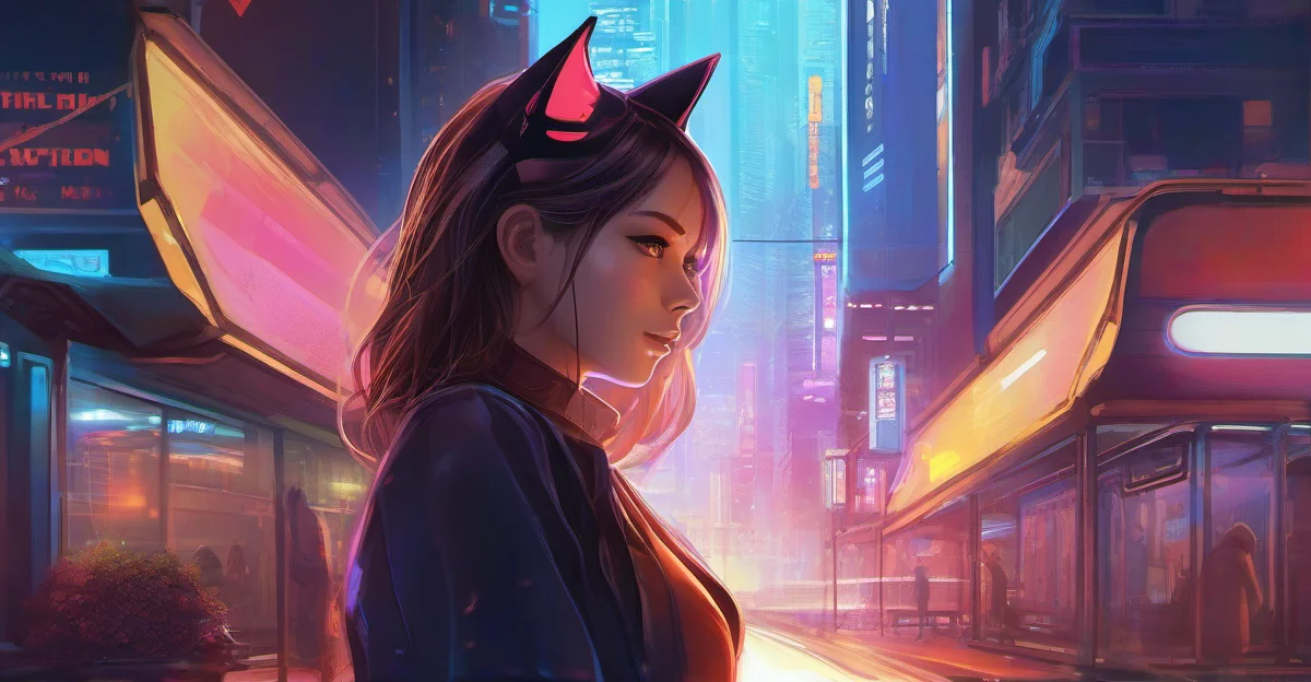 고양이 귀를 가진 AI 안드로이드와의 사랑: SF 단편 소설 - 2026년, 디지털 로맨스 (무료)